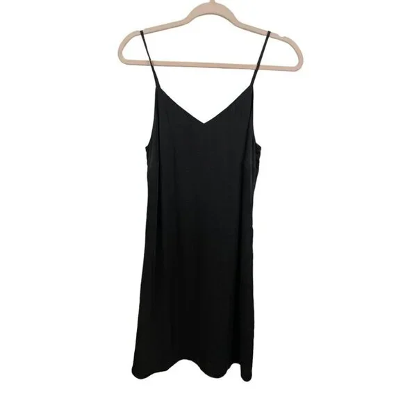 ** Anthro Fourteenth Place Black Slip Dress Size S - Picture 1 of 4